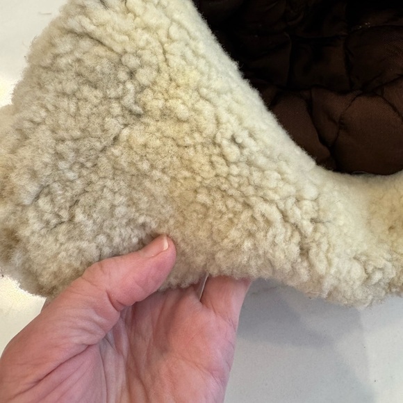 Vintage Mad Bomber Wool Plaid Sheep Crown Lining Leather Ties / large - Picture 4 of 11